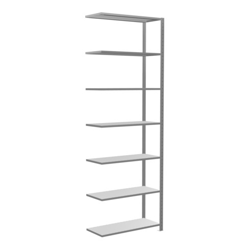 Schulte Anbauregal Steckregal MULTIplus150 3000 x 1000 x 400 mm 7 Fachböden Kreuzstrebe verzinkt