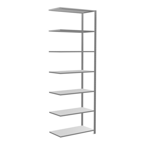 Schulte Anbauregal Steckregal MULTIplus150 3000 x 1000 x 500 mm 7 Fachböden Kreuzstrebe verzinkt