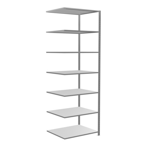 Schulte Anbauregal Steckregal MULTIplus150 3000 x 1000 x 800 mm 7 Fachböden Kreuzstrebe verzinkt