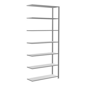 Schulte Anbauregal Steckregal MULTIplus150 3000 x 1300 x 400 mm 7 Fachböden Kreuzstrebe verzinkt