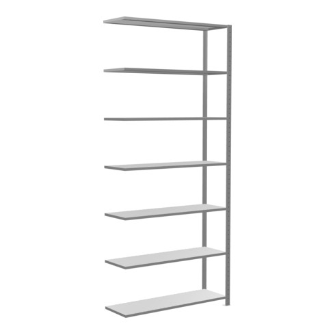 Schulte Anbauregal Steckregal MULTIplus150 3000 x 1300 x 400 mm 7 Fachböden Kreuzstrebe verzinkt