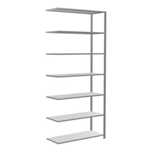 Schulte Anbauregal Steckregal MULTIplus150 3000 x 1300 x 500 mm 7 Fachböden Kreuzstrebe verzinkt