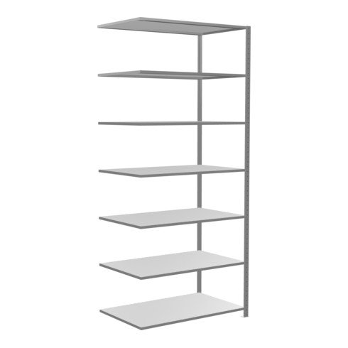 Schulte Anbauregal Steckregal MULTIplus150 3000 x 1300 x 800 mm 7 Fachböden Kreuzstrebe verzinkt