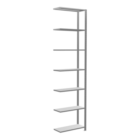 Schulte Anbauregal Steckregal MULTIplus150 3000 x 750 x 300 mm 7 Fachböden Kreuzstrebe verzinkt