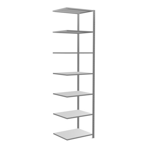 Schulte Anbauregal Steckregal MULTIplus150 3000 x 750 x 600 mm 7 Fachböden Kreuzstrebe verzinkt