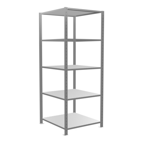 Schulte Grundregal "Steckregal MULTIplus150", 2000 x 750 x 800 mm, 5 Fachböden, Kreuzstrebe verzinkt