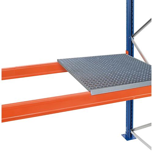 Schulte Lagertechnik Auflegbarer Gitterrost für Palettenregale, B 3900 x T 800 mm, für Holmtiefe 50 mm, verzinkt, 4 Stück