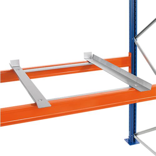 Schulte Lagertechnik Containerauflagen-Set für Palettenregale, B 1200 x T 800 mm, für Holmtiefe 50 mm, verzinkt