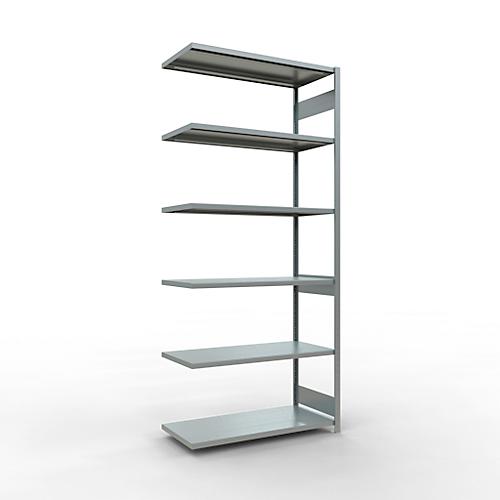 SCHULTE Lagertechnik Fachbodenregal - Stecksystem MULTIplus 250 Anbauregal - 3000x1300x600 mm, Typ 250 kg