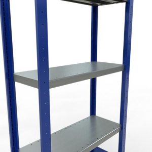 Schulte Lagertechnik Fachbodenregal-Stecksystem MULTIplus 250, Grundregal, Längenriegel, 2000x750x300 mm, 5 Böden, enzianblau/verzinkt Schulte Lagertechnik Fachbodenregal-Stecksystem MULTIplus 250, Grundregal, Längenriegel, 2000x750x300 mm, 5 Böden, enzianblau/verzinkt