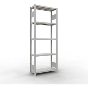 Schulte Lagertechnik Fachbodenregal-Stecksystem MULTIplus 250, Grundregal, Längenriegel, 2000x750x300 mm, 5 Böden, lichtgrau Schulte Lagertechnik Fachbodenregal-Stecksystem MULTIplus 250, Grundregal, Längenriegel, 2000x750x300 mm, 5 Böden, lichtgrau