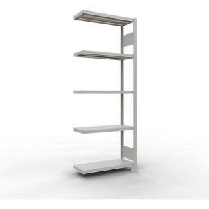Schulte Lagertechnik Fachbodenregal-Stecksystem MULTIplus 250, Grundregal, Längenriegel, 2000x750x300 mm, 5 Böden, lichtgrau Schulte Lagertechnik Fachbodenregal-Stecksystem MULTIplus 250, Grundregal, Längenriegel, 2000x750x300 mm, 5 Böden, lichtgrau