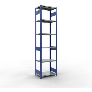 Schulte Lagertechnik Fachbodenregal-Stecksystem MULTIplus 250, Grundregal, Längenriegel, 3000x750x500 mm, 7 Böden, enzianblau/verzinkt Schulte Lagertechnik Fachbodenregal-Stecksystem MULTIplus 250, Grundregal, Längenriegel, 3000x750x500 mm, 7 Böden, enzianblau/verzinkt