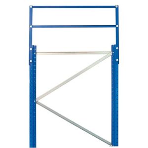 Schulte Lagertechnik Rahmenerhöhung für Ständerrahmen, T 1100 x H 500 mm, enzianblau RAL 5010 Schulte Lagertechnik Rahmenerhöhung für Ständerrahmen, T 1100 x H 500 mm, enzianblau RAL 5010