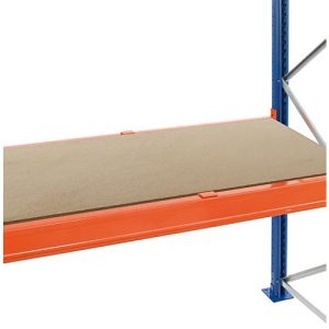 Schulte Lagertechnik Spanplatten-Ebene für Palettenregale, Stärke 38 mm, B 3300 x T 800 mm, für Holmtiefe 50 mm, versenkt, inkl. Tiefenauflagen Schulte Lagertechnik Spanplatten-Ebene für Palettenregale, Stärke 38 mm, B 3300 x T 800 mm, für Holmtiefe 50 mm, versenkt, inkl. Tiefenauflagen
