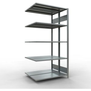SCHULTE Lagertechnik – Steck.Doppelanbauregal Typ 150 – 2000x1000x2x400 mm,verz.2×5 Böden