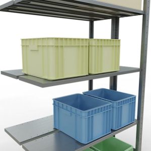 SCHULTE Lagertechnik – Stecks.Doppelanbauregal Typ 150 – 2000x1000x300 mm verz. 2×5 Böden SCHULTE Lagertechnik – Stecks.Doppelanbauregal Typ 150 – 2000x1000x300 mm verz. 2×5 Böden