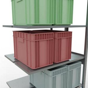SCHULTE Lagertechnik – Stecks.Doppelanbauregal Typ 150 – 2500x1000x2x400 mm verz.2×6 Böden SCHULTE Lagertechnik – Stecks.Doppelanbauregal Typ 150 – 2500x1000x2x400 mm verz.2×6 Böden