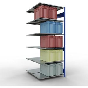 SCHULTE Lagertechnik – Stecks.Doppelanbauregal Typ 150 – 2500x1000x2x600 mm 2×6 Böden SCHULTE Lagertechnik – Stecks.Doppelanbauregal Typ 150 – 2500x1000x2x600 mm 2×6 Böden
