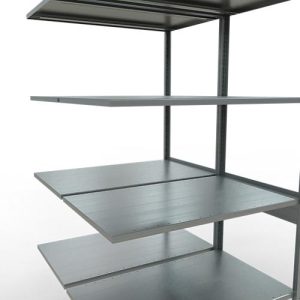 SCHULTE Lagertechnik – Stecks.Doppelanbauregal Typ 150 – 2500x1000x2x600 mm verz.2×6 Böden SCHULTE Lagertechnik – Stecks.Doppelanbauregal Typ 150 – 2500x1000x2x600 mm verz.2×6 Böden