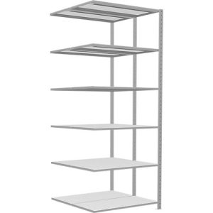SCHULTE Lagertechnik – Stecks.Doppelanbauregal Typ 150 – 2500x1000x500 mm, 2×6 Böden SCHULTE Lagertechnik – Stecks.Doppelanbauregal Typ 150 – 2500x1000x500 mm, 2×6 Böden