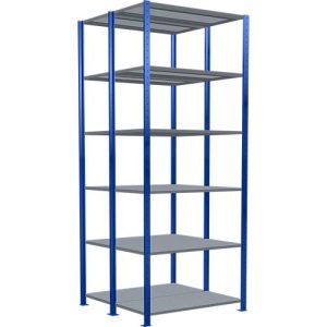 SCHULTE Lagertechnik – Stecks.Doppelgrundr. Typ 250 kg – 2500x1000x2x500 mm, 12 Böden