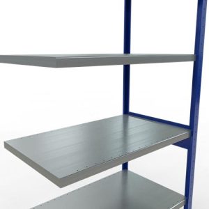 SCHULTE Lagertechnik – Stecksystem Anbauregal – 2500x1000x600 mm, Typ 250 kg