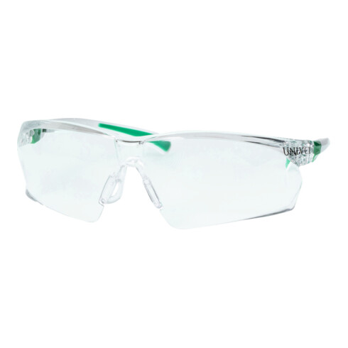 Schutzbrille 506 UP EN 166,EN 170 Bügel weiß grün,Scheiben klar PC UNIVET