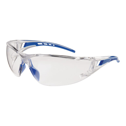 Schutzbrille Falcon 2 EN 166 Bügel blau,Scheibe klar PC PROMAT