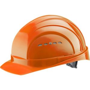 Schutzhelm EuroGuard I/79 4-G, Hochdruck-Polyethylen, DIN EN 397, orange, mit 4-Punkt-Gurtband, Belüftung Schutzhelm EuroGuard I/79 4-G, Hochdruck-Polyethylen, DIN EN 397, orange, mit 4-Punkt-Gurtband, Belüftung