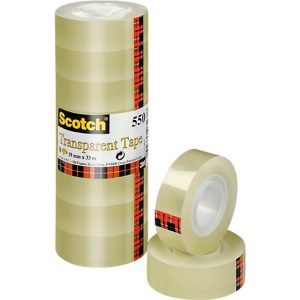 Scotch® Transparenter Klebefilm 550, 8 Stück, 19 mm x 33 m Scotch® Transparenter Klebefilm 550, 8 Stück, 19 mm x 33 m