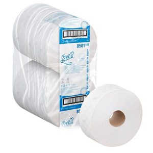 Scott® Jumbo Toilettenpapierrolle Essential 8501, 2-lagig, 6 Rollen á 1053 Blatt, weiß Scott® Jumbo Toilettenpapierrolle Essential 8501, 2-lagig, 6 Rollen á 1053 Blatt, weiß
