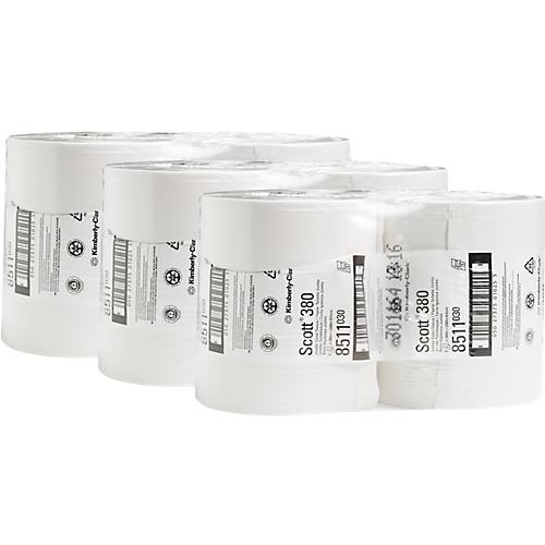 Scott® Toilettenpapier Essential™ Jumbo 8511, 2-lagig, 6 Rollen a 380 m Blatt, insgesamt 2280 m, weiß