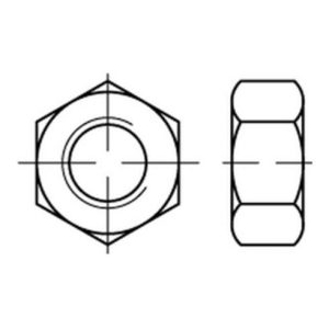 Sechskantmutter ISO 4032 M 27 x 3 Stahl blank