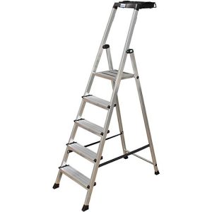 Secury Stufen-Stehleiter, 5 Stufen Secury Stufen-Stehleiter, 5 Stufen