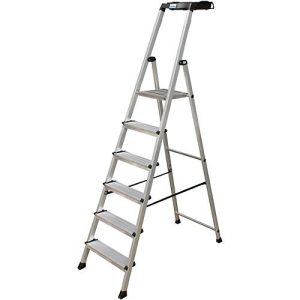 Secury Stufen-Stehleiter, 6 Stufen Secury Stufen-Stehleiter, 6 Stufen