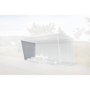 Seitenwand, Trapezblech, links, für einseitiges Modell Seitenwand, Trapezblech, links, für einseitiges Modell