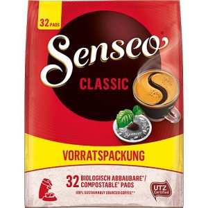 Senseo Kaffeepads Classic Vorteilspackung, 32 Pads, Arabica- & Robusta-Bohnen, UTZ-zertifiziert Senseo Kaffeepads Classic Vorteilspackung, 32 Pads, Arabica- & Robusta-Bohnen, UTZ-zertifiziert