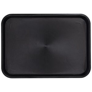 Serviertablett Esmeyer® OHIO, Kunststoff, gummierte Oberfläche, stapelbar, spülmaschinengeeignet, B 415 x T 305 x H 20 mm, Kunststoff, schwarz Serviertablett Esmeyer® OHIO, Kunststoff, gummierte Oberfläche, stapelbar, spülmaschinengeeignet, B 415 x T 305 x H 20 mm, Kunststoff, schwarz