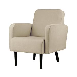 Sessel easyChair® by Paperflow LISBOA, Stoffbezug elfenbeinfarben, Fußgestell schwarz, B 710 x T 815 x H 830 mm Sessel easyChair® by Paperflow LISBOA, Stoffbezug elfenbeinfarben, Fußgestell schwarz, B 710 x T 815 x H 830 mm