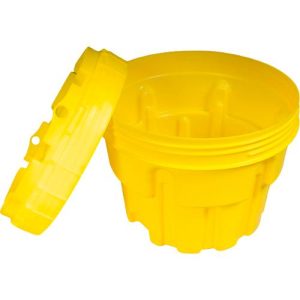 Sicherheitsfass, mit UN-Zulassung 1H2/X46/S + AA10183, mit Schraubdeckelverschluss, für 76 l, ineinander stapelbar, HDPE, gelb Sicherheitsfass, mit UN-Zulassung 1H2/X46/S + AA10183, mit Schraubdeckelverschluss, für 76 l, ineinander stapelbar, HDPE, gelb