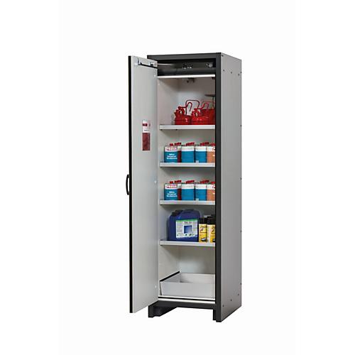 Sicherheitsschrank Typ 30 asecos Q-CLASSIC-30, Flügeltür, Anschlag links, Front Sicherheitsgelb, B 564 x T 620 x H 1947 mm