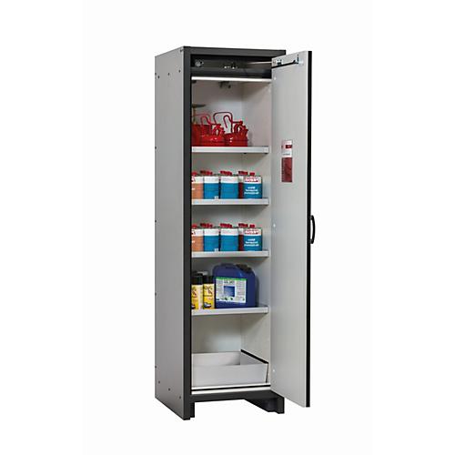 Sicherheitsschrank Typ 30 asecos Q-CLASSIC-30, Flügeltür, Anschlag rechts, Front Reinweiß, B 564 x T 620 x H 1947 mm