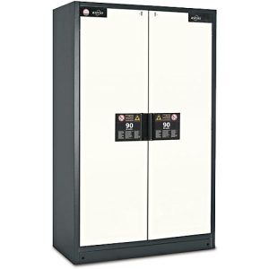 Sicherheitsschrank Typ 90 Asecos Q-CLASSIC-90 asecos, B 1200 mm, 3 Böden, reinweiß