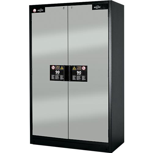 Sicherheitsschrank Typ 90 Asecos Q-CLASSIC-90, B 1200 mm, 4 Auszüge, lichtgrau