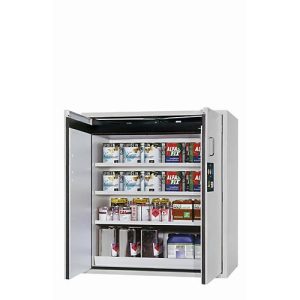 Sicherheitsschrank Typ 90 asecos S-PEGASUS-90, Flügeltüren mit Schließ-Automatik, Einhandbedienung, Front Lichtgrau, B 1196 x T 616 x H 1298 mm Sicherheitsschrank Typ 90 asecos S-PEGASUS-90, Flügeltüren mit Schließ-Automatik, Einhandbedienung, Front Lichtgrau, B 1196 x T 616 x H 1298 mm