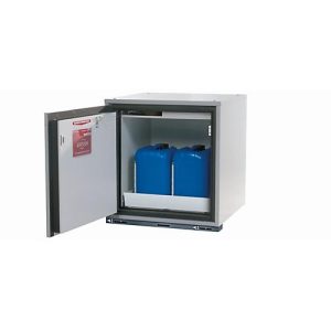 Sicherheitsunterbauschrank Typ 90 asecos UB-T-90, Flügeltür, Anschlag links, Front Lichtgrau, B 593 x T 502 x H 600 mm Sicherheitsunterbauschrank Typ 90 asecos UB-T-90, Flügeltür, Anschlag links, Front Lichtgrau, B 593 x T 502 x H 600 mm