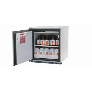 Sicherheitsunterbauschrank Typ 90 asecos UB-T-90, Flügeltür, Anschlag links, Front Lichtgrau, B 593 x T 502 x H 600 mm Sicherheitsunterbauschrank Typ 90 asecos UB-T-90, Flügeltür, Anschlag links, Front Lichtgrau, B 593 x T 502 x H 600 mm