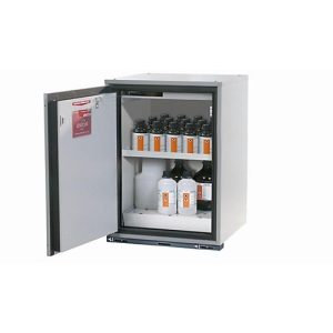 Sicherheitsunterbauschrank Typ 90 asecos UB-T-90, Flügeltür, Anschlag links, Front Lichtgrau, B 593 x T 600 x H 800 mm Sicherheitsunterbauschrank Typ 90 asecos UB-T-90, Flügeltür, Anschlag links, Front Lichtgrau, B 593 x T 600 x H 800 mm