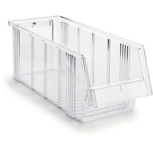 Sichtlagerkasten Treston Serie 1950, Polystyrol, L 500 x B 186 x H 182 mm, 9,6 L, transparent Sichtlagerkasten Treston Serie 1950, Polystyrol, L 500 x B 186 x H 182 mm, 9,6 L, transparent